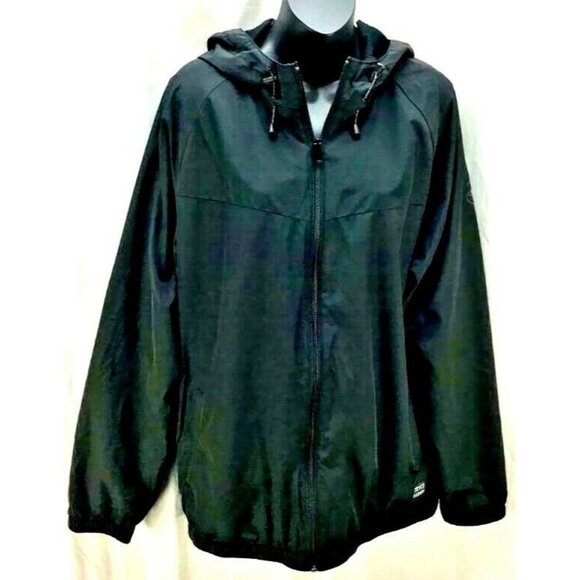 O'Neill Other - Oneill Mens Travel Jacket Large L Black Zipper Front Hoodie Long Sleeve 1044